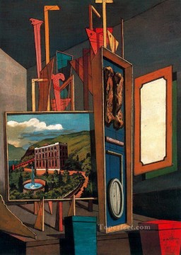 Giorgio de Chirico Painting - vast metaphysical interior Giorgio de Chirico Metaphysical surrealism